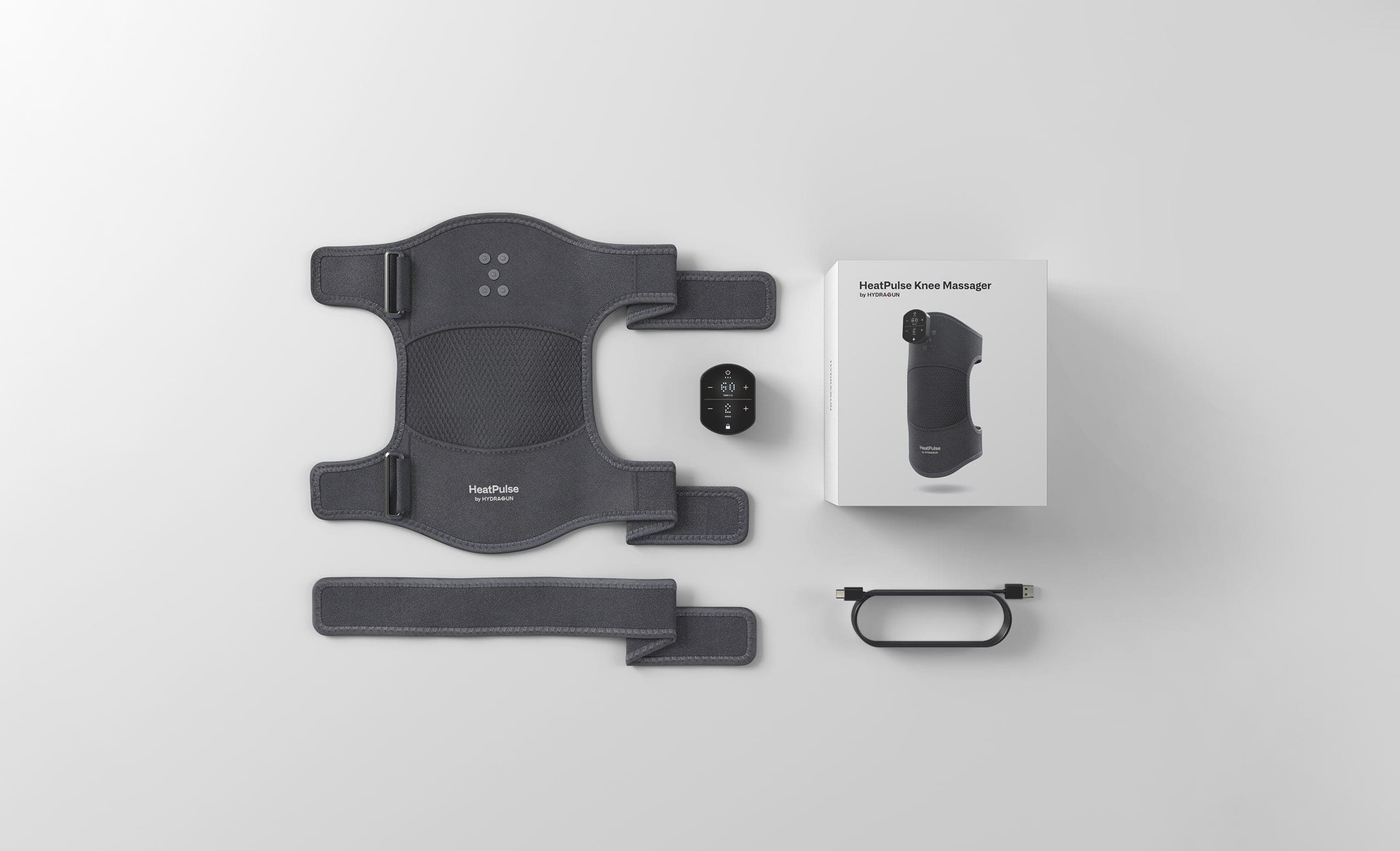 Product showcase of the HeatPulse Knee Massager 2